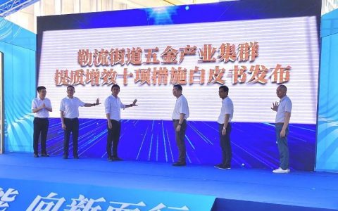 抢占五金产业发展制高点！顺德勒流发布“黄金十条”