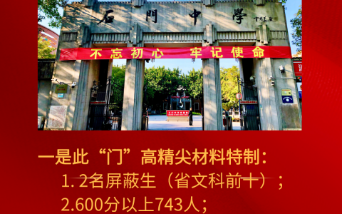 高考贺信：2021高考石门中学再创历史辉煌